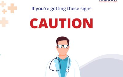 If you are getting these signs CAUTION